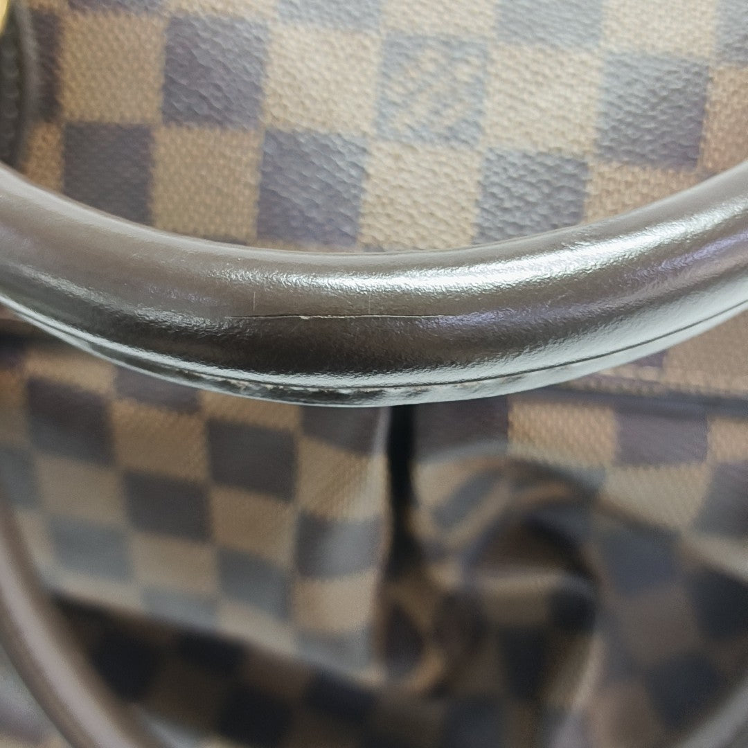 TREVI Damier Ebene Coated Canvas Brown