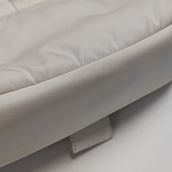 Fabric Shoulder Bag White