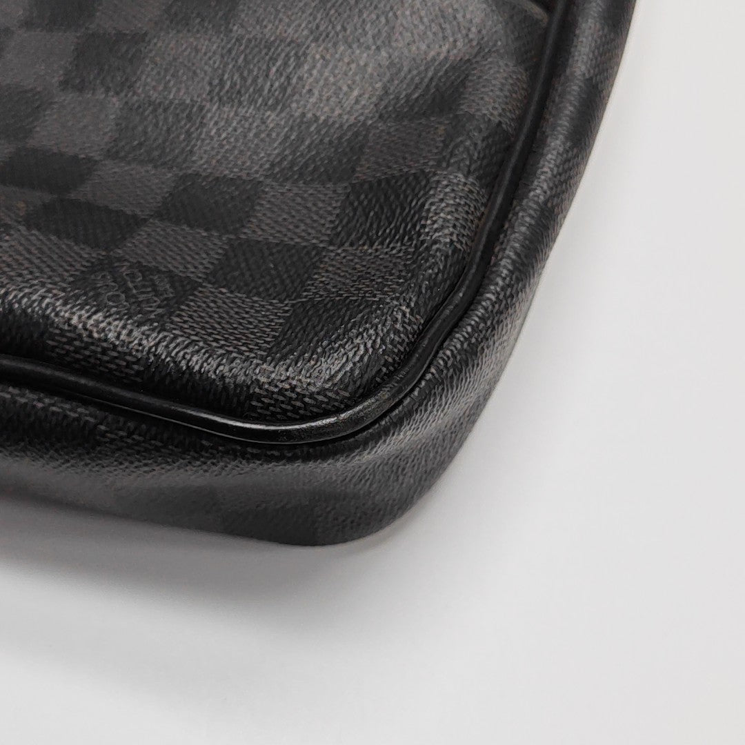 PORTE-DOCUMENTS PM Damier Graphite Coated Canvas Black