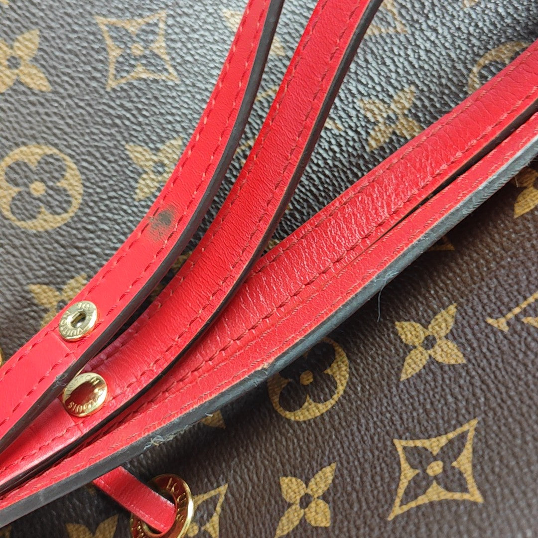 NÉONOÉ MM Monogram Coated Canvas Brown