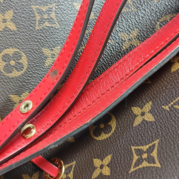 NÉONOÉ MM Monogram Coated Canvas Brown