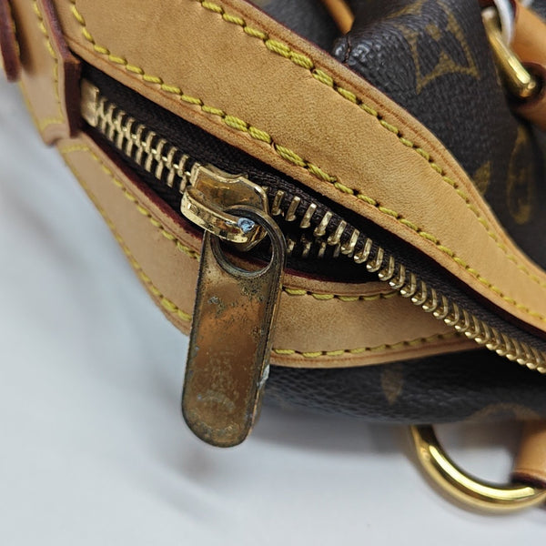 STRESA Monogram Coated Canvas Brown