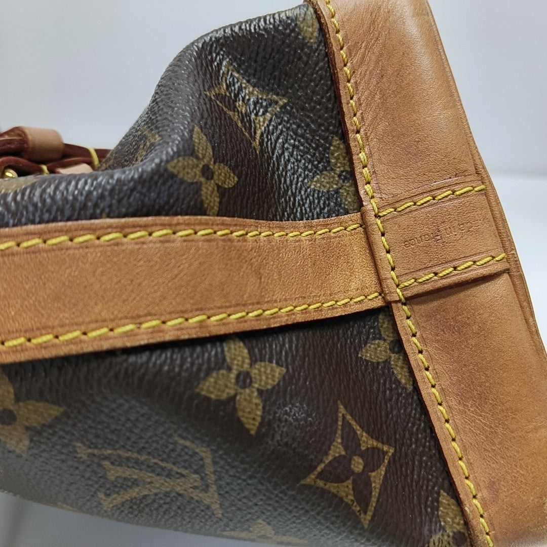 NOÉ BB Monogram Coated Canvas Brown