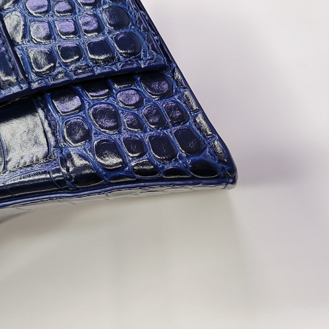 Hourglass S Calfskin Blue