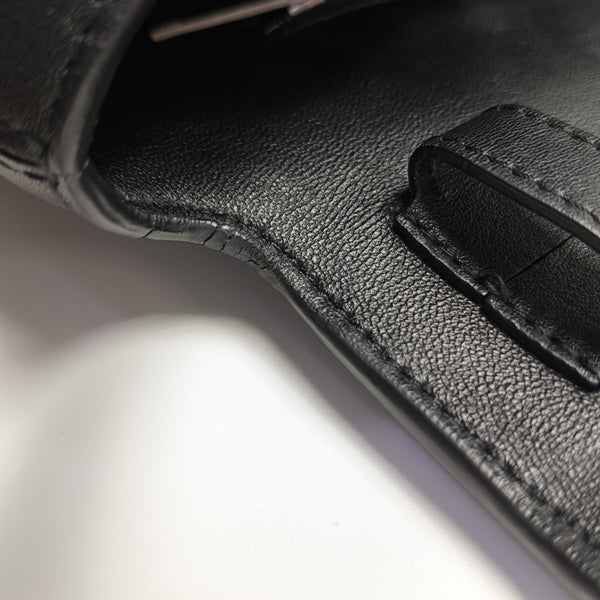 Downtown Medium Calfskin Black