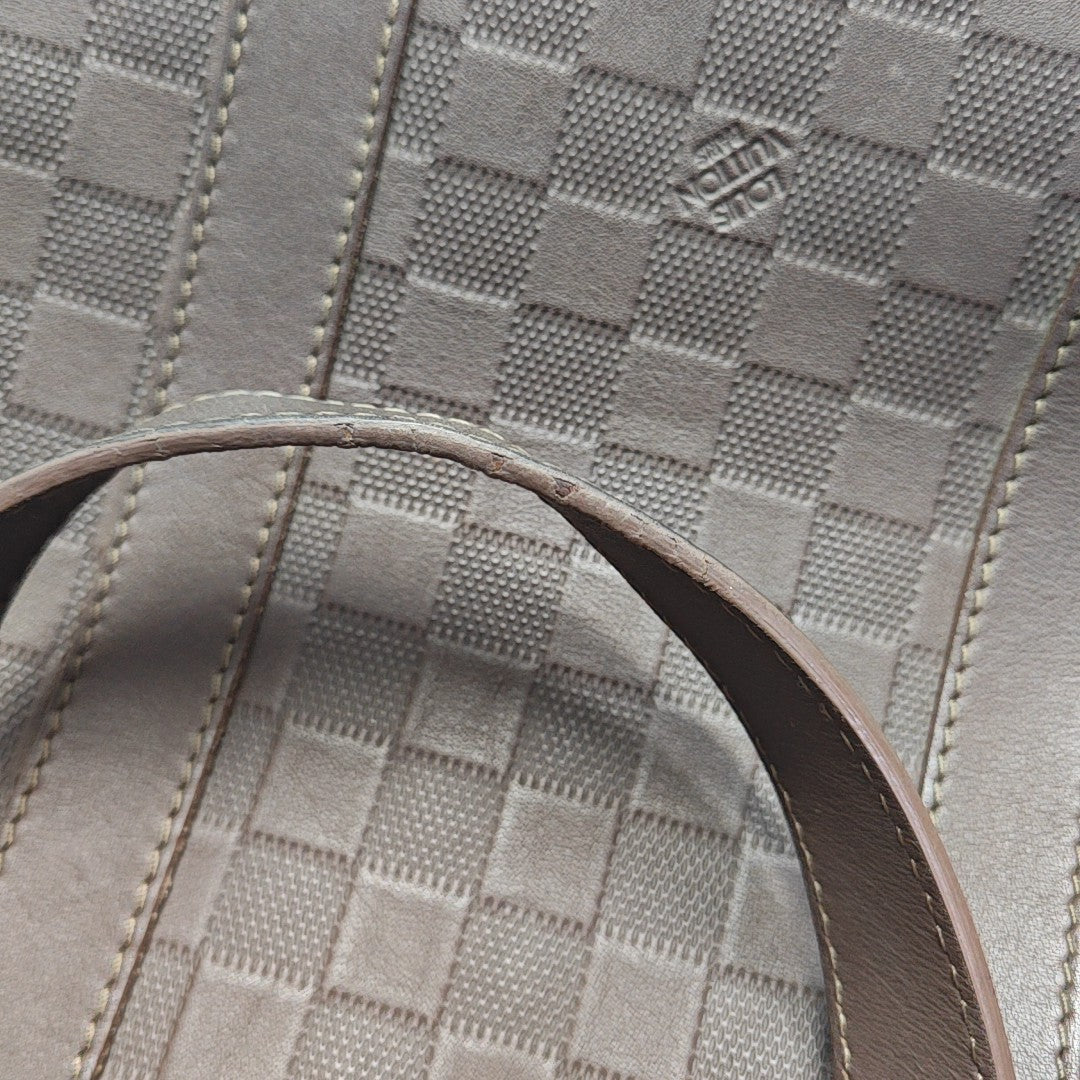 TADAO PM Damier Ebene Calfskin Brown