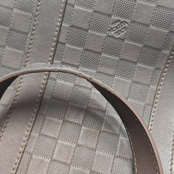 TADAO PM Damier Ebene Calfskin Brown