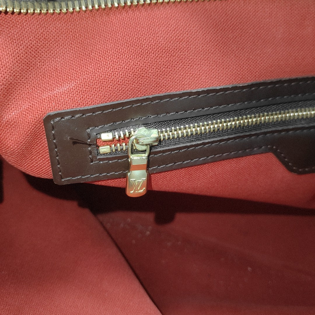 CHELSEA Damier Ebene Coated Canvas Brown
