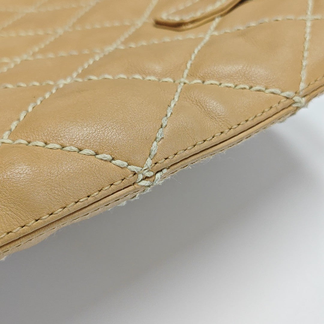 SURPIQUE Quilted Calfskin Beige