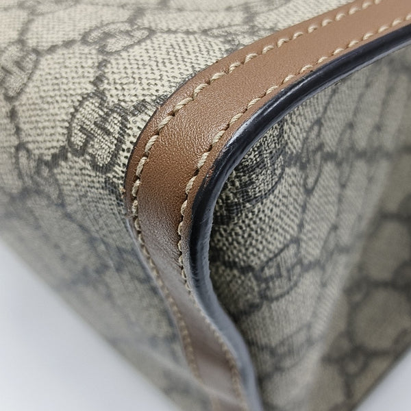 Padlock Medium Monogram Coated Canvas Beige