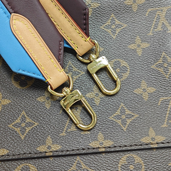 CLUNY MM Monogram Coated Canvas Brown