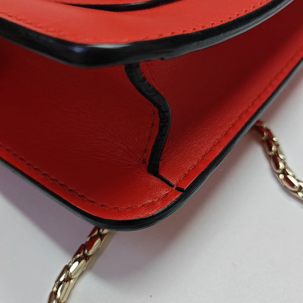 SERPENTI FOREVER Small Calfskin Red