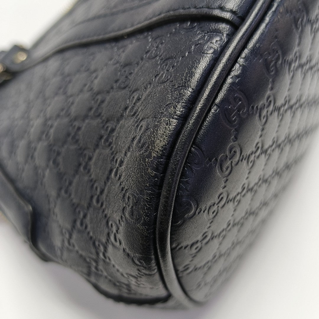 Microguccissima Monogram Calfskin Blue
