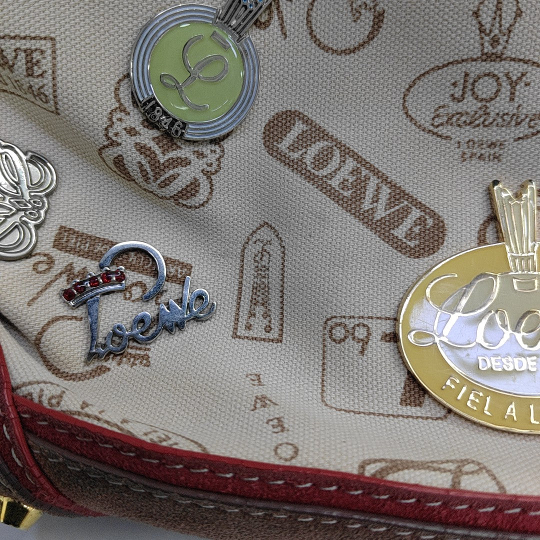 Nylon Top Handle Bag Beige