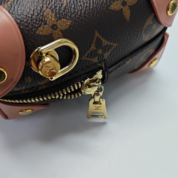 PETITE MALLE Monogram Coated Canvas Brown