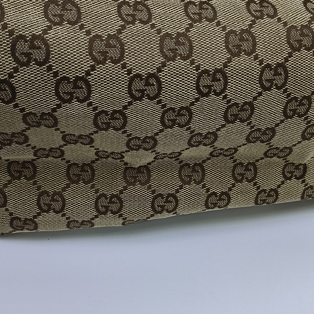 Monogram Canvas Top Handle Bag Brown
