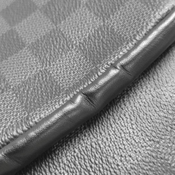 JOSH Damier Graphite Coated Canvas Gray