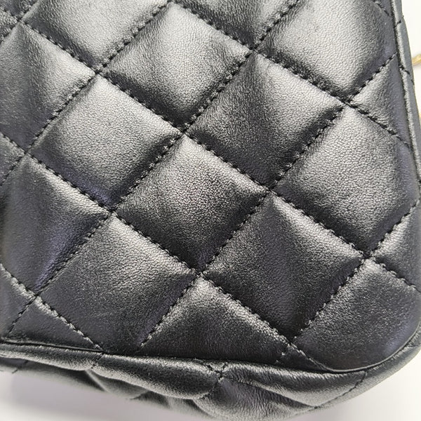 CHANEL 19 Small Quilted Lambskin Black