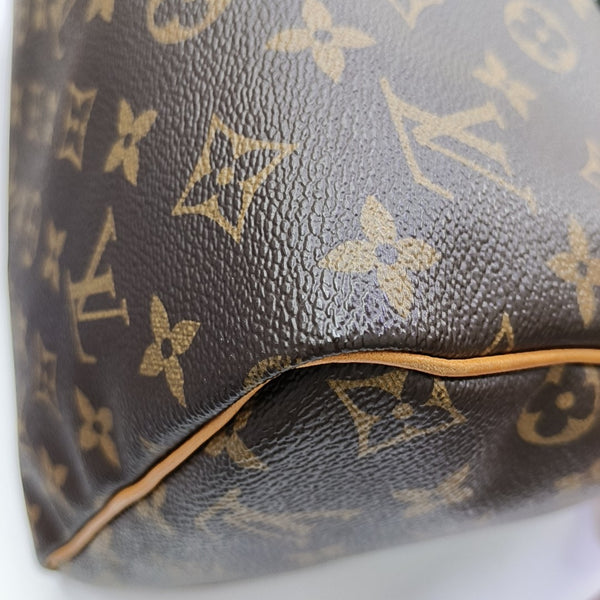SPEEDY 30 Monogram Coated Canvas Brown