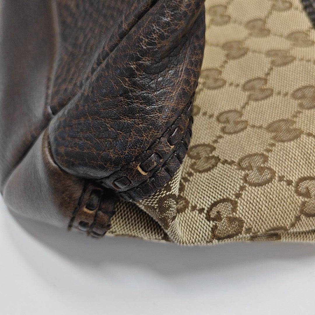 Monogram Canvas Tote Bag Beige