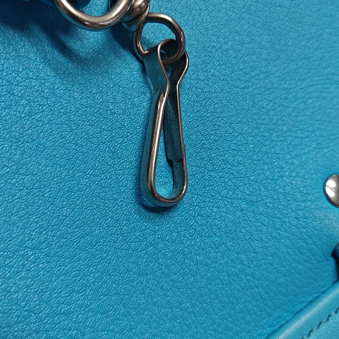 Triangle Calfskin Blue