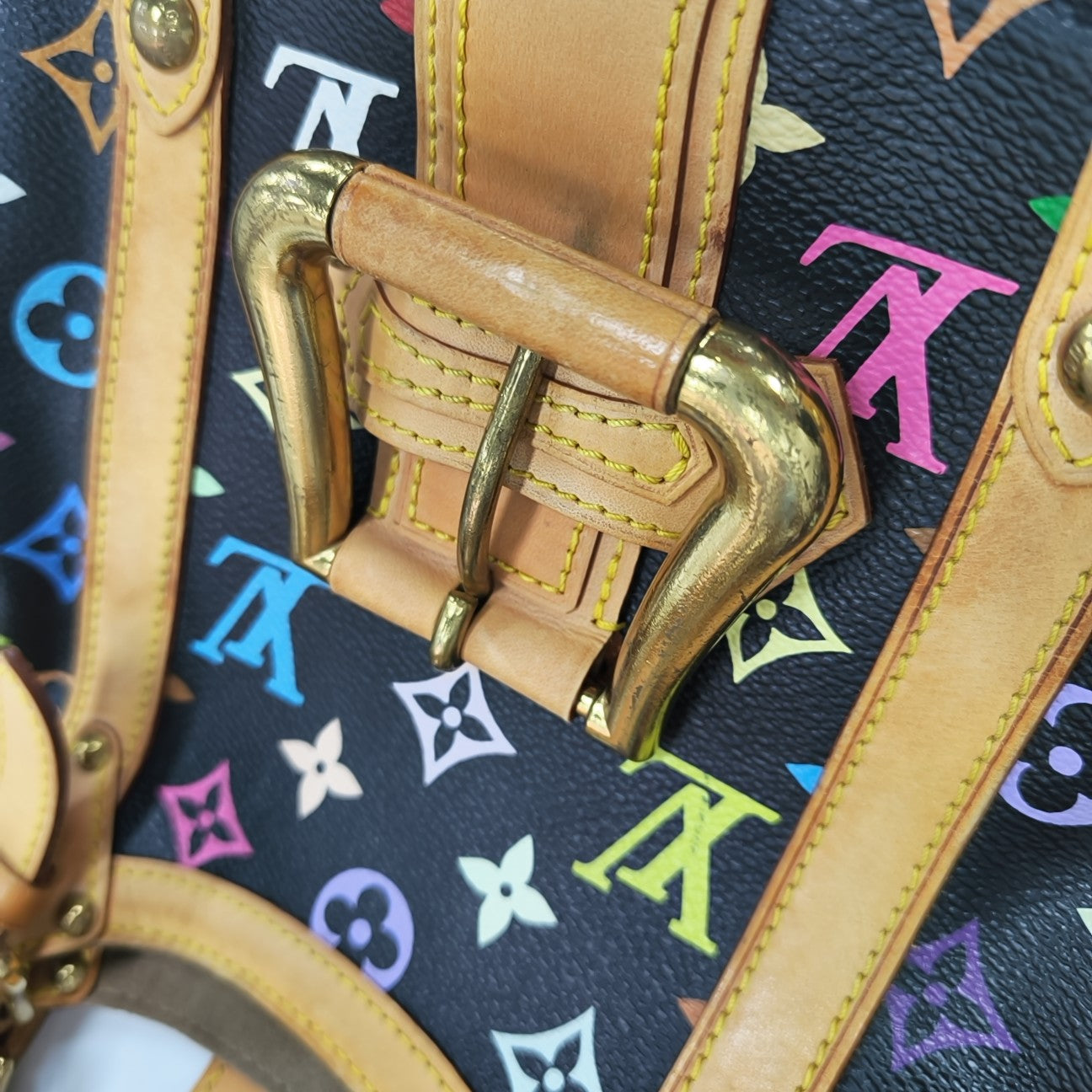 LV × TM THEDA GM Monogram Coated Canvas Black