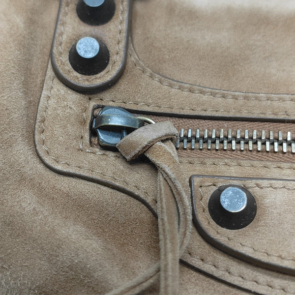 LE CITY Small Suede Brown