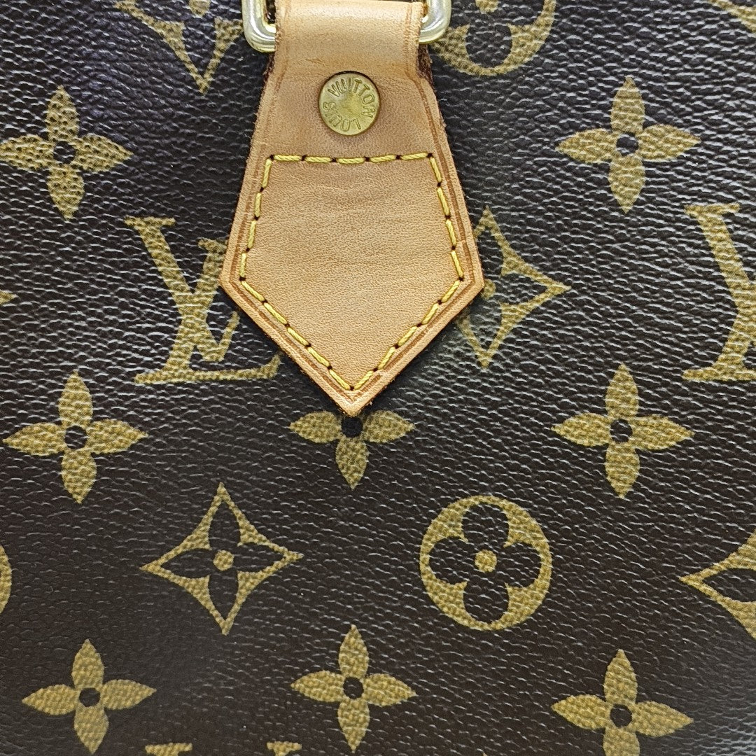 SPEEDY 30 Monogram Coated Canvas Brown