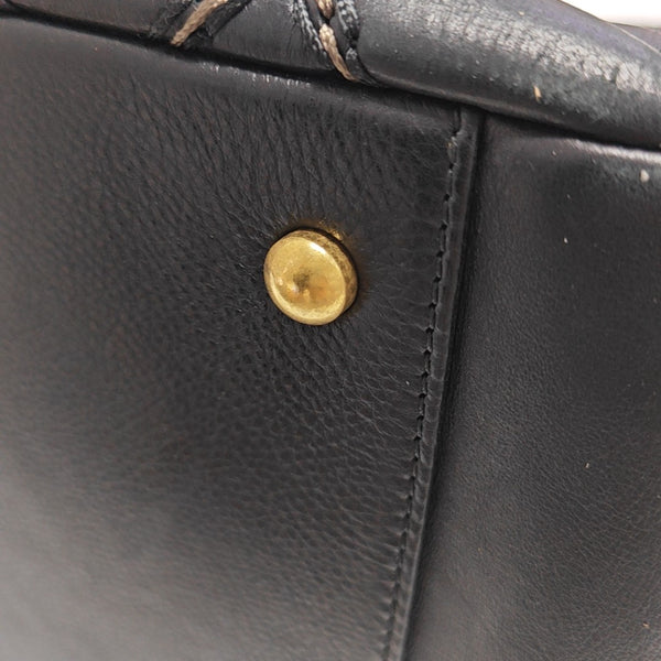 Quilted Calfskin Tote Bag Black