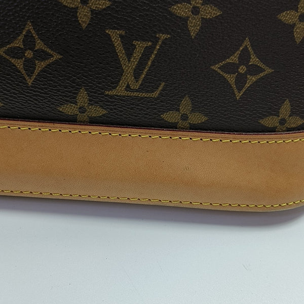 ALMA MM Monogram Coated Canvas Brown