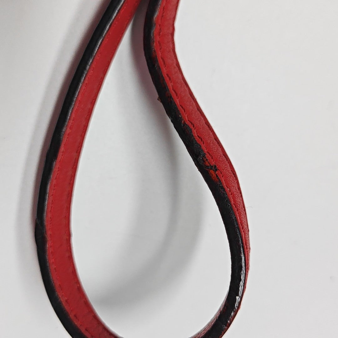 LOCKY BB Monogram Coated Canvas Red