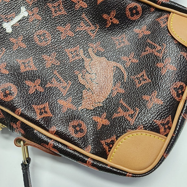 DANUBE MM Monogram Coated Canvas Brown