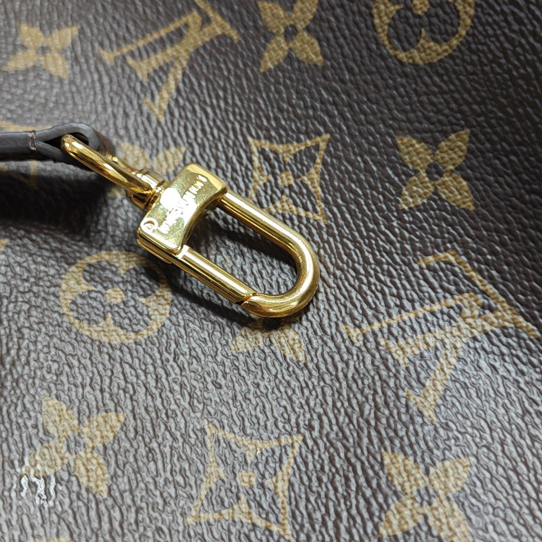 PALLAS MM Monogram Coated Canvas Brown