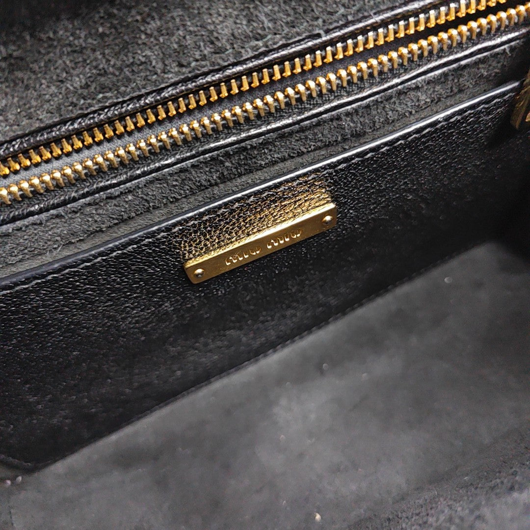 Miu Lady Calfskin Black