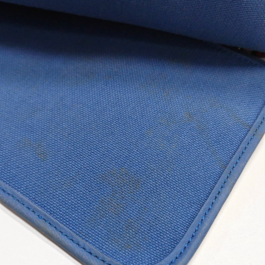 Authenticated pre-owned  Herbag 31 Canvas Blue - Shoulder Bag at Looply