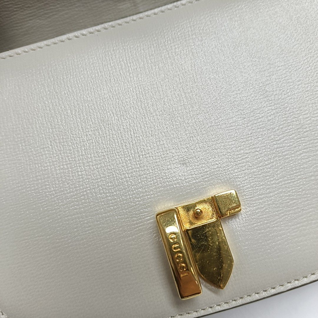 Sylvie 1969 Mini Calfskin White