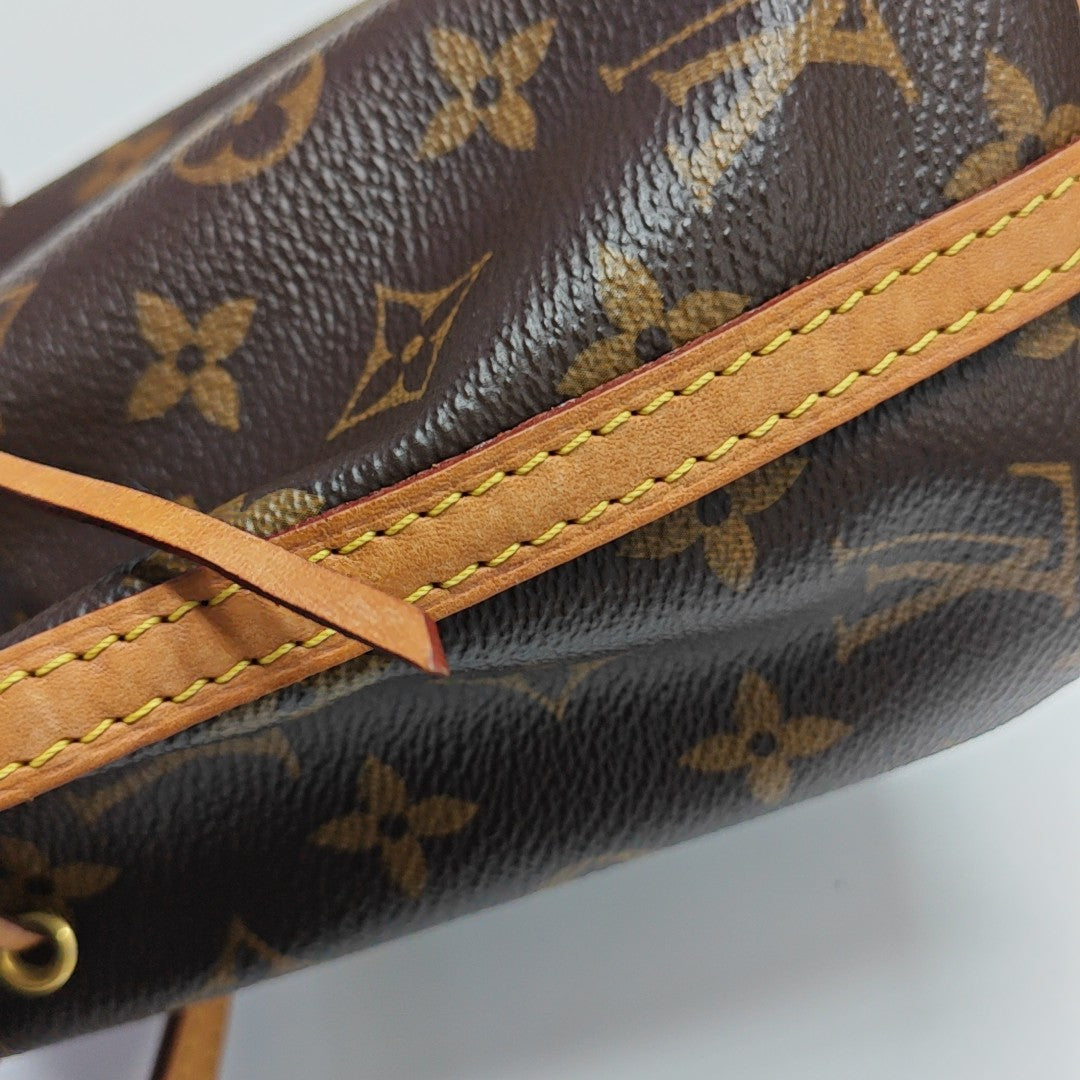 NÉONOÉ Nano Monogram Coated Canvas Brown