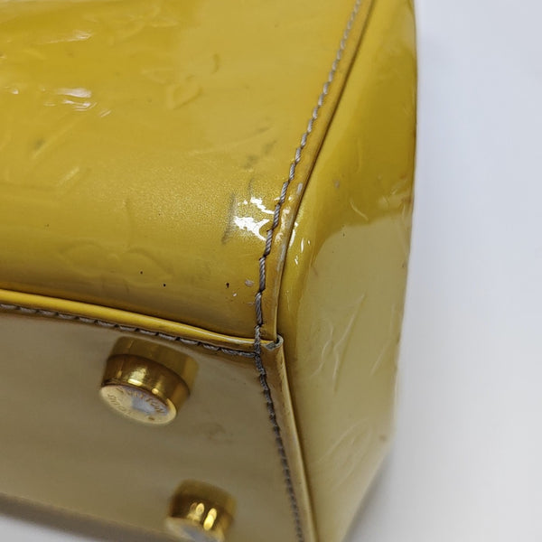 BREA MM Monogram Patent Leather Yellow