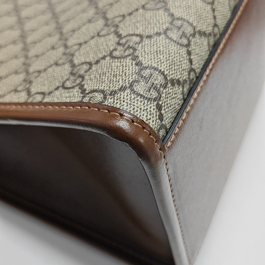 Retro Small Monogram Coated Canvas Brown