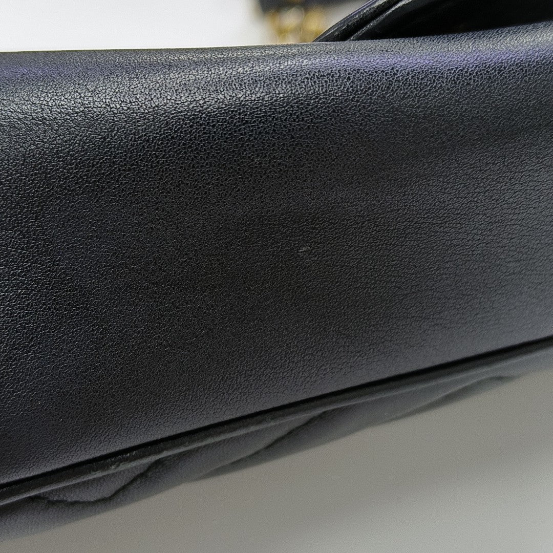 GG Marmont Medium Quilted Calfskin Black