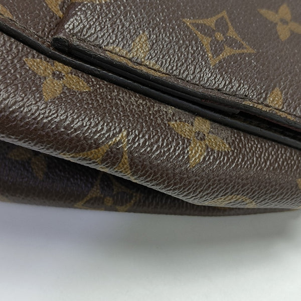 CLUNY MM Monogram Coated Canvas Brown