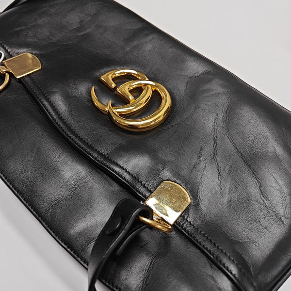 Arli Large Calfskin Black