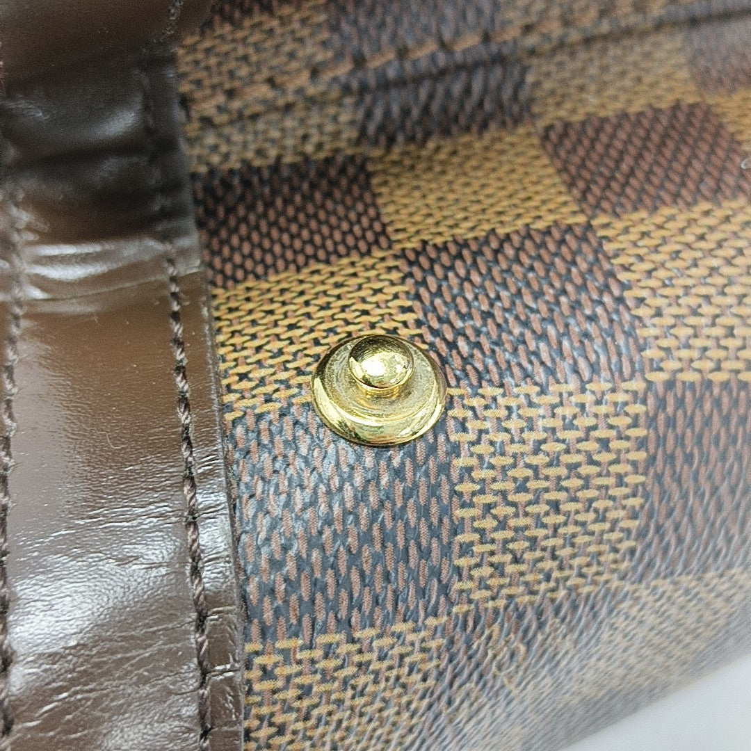 HAMPSTEAD MM Damier Ebene Coated Canvas Brown