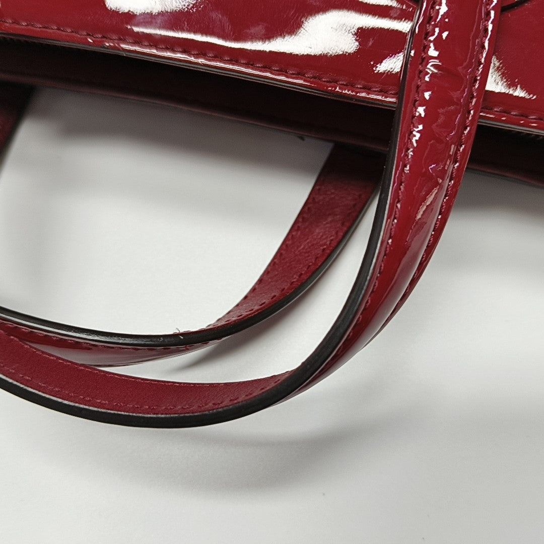 Bright Bit Patent Leather Red