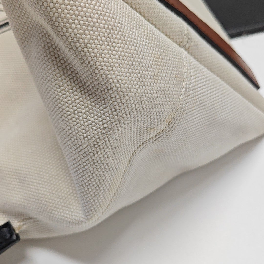 Canvas Shoulder Bag White