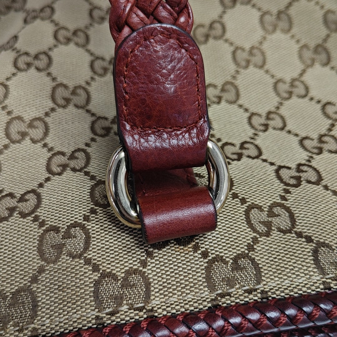 Monogram Canvas Tote Bag Beige