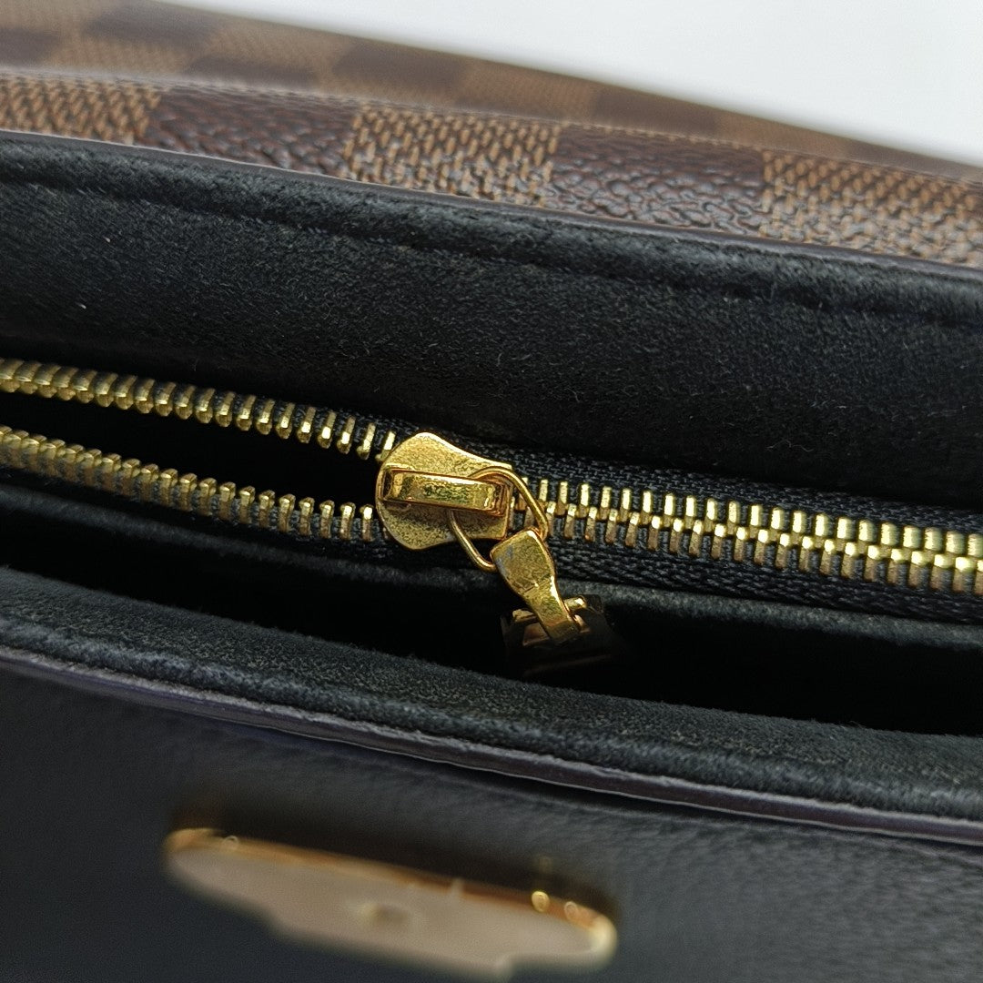 VAVIN PM Damier Ebene Coated Canvas Brown