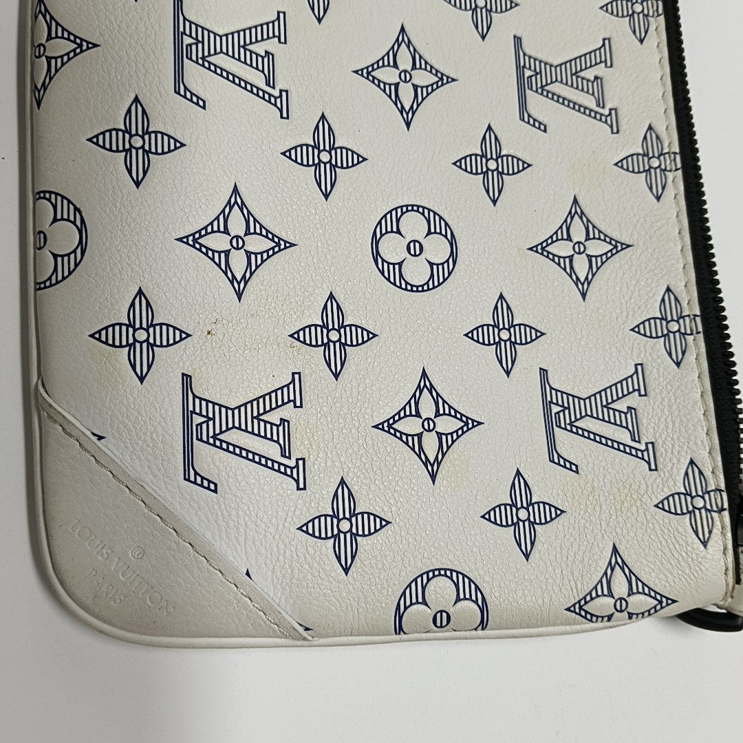 DUO Monogram Calfskin White