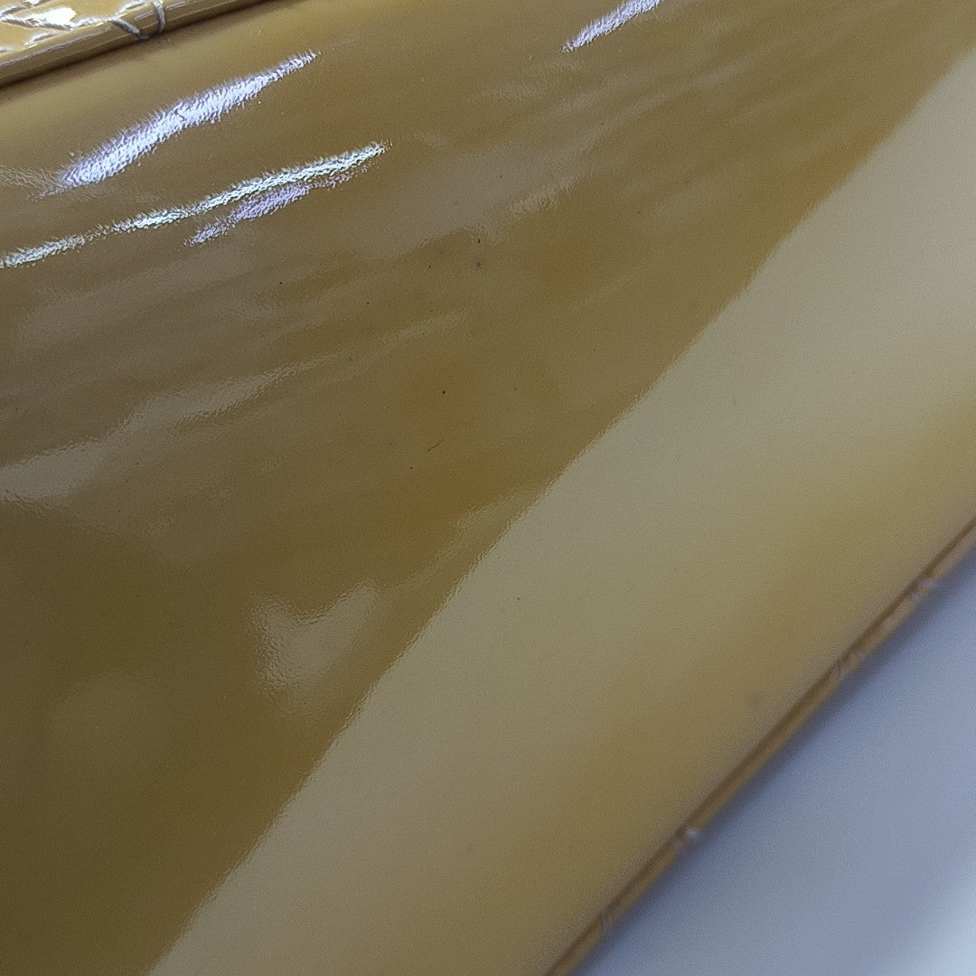 Lady Dior Medium Cannage Patent Leather Yellow