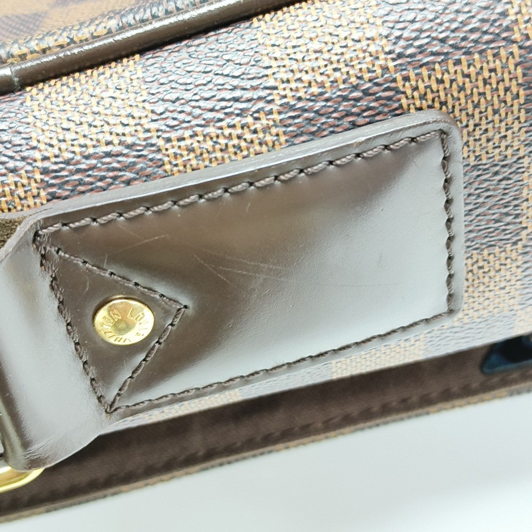 SHELTON Damier Ebene Coated Canvas Brown